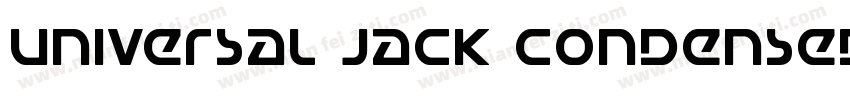 Universal Jack Condensed Ital Conde字体转换